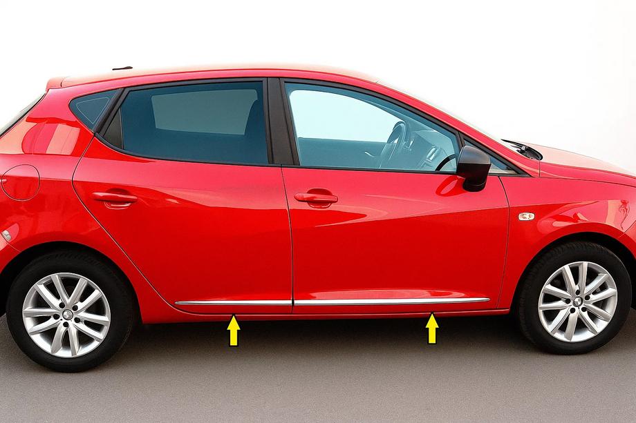Seat Ibiza 2017– Dveřní lišty (4 ks, nerez) Image
