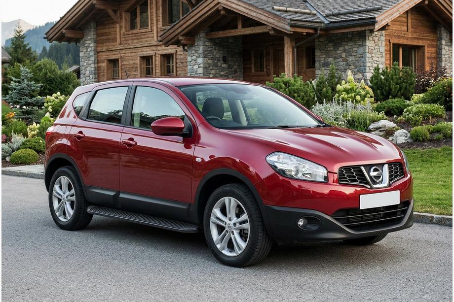 Nissan Qashqai 2010–2014 Boční nášlapy Tayga Black (2 ks, hliník) Image