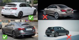 Mercedes A-class W177 2018– Zástěrky Premium AMG / A35 (4 ks) fotografie 3