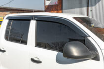 Volkswagen Amarok 2010–2022 Okenní ofuky s chromovanou lištou (4 ks, Niken) fotografie 2
