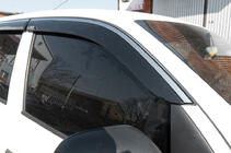 Volkswagen Amarok 2010–2022 Okenní ofuky s chromovanou lištou (4 ks, Niken) fotografie 4