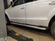 Audi Q7 2005–2015 Boční nášlapy Mevsim Grey (2 ks, hliník) fotografie 2