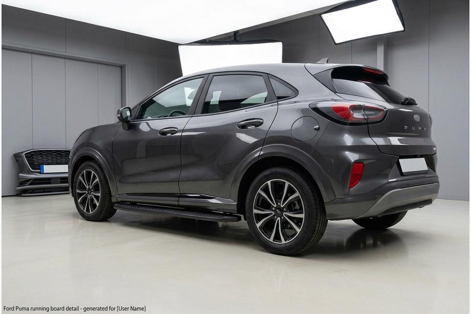 Ford Puma 2019– Boční nášlapy Tayga Black (2 ks, hliník) Image
