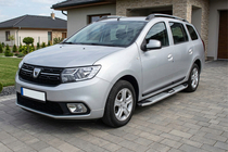 Dacia Logan MCV 2013–2020 Boční nášlapy Mevsim Grey (2 ks, hliník) fotografie 1