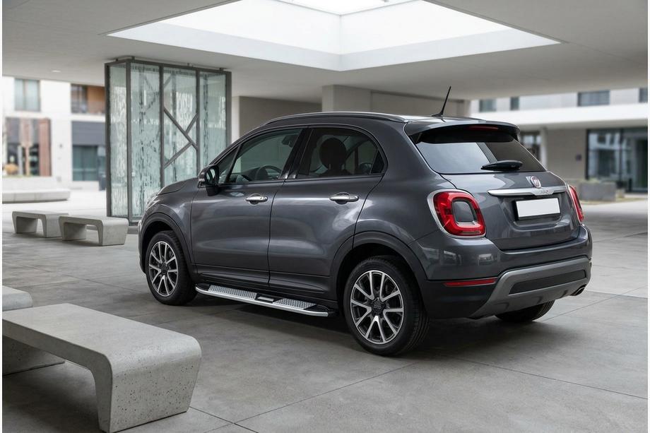 Fiat 500X 2014–2024 Boční nášlapy Mevsim Grey (2 ks, hliník) Fotografie 1