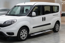 Fiat Doblo II 2010–2022 Boční nášlapy Mevsim Grey (2 ks, hliník) fotografie 1