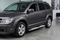 Fiat Freemont 2011–2016 Boční nášlapy Mevsim Grey (2 ks, hliník) fotografie 1