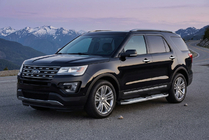 Ford Explorer 2011–2019 Boční nášlapy Mevsim Grey (2 ks, hliník) fotografie 1