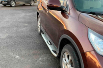 Honda CRV 2012–2016 Boční nášlapy Mevsim Grey (2 ks, hliník) fotografie 3