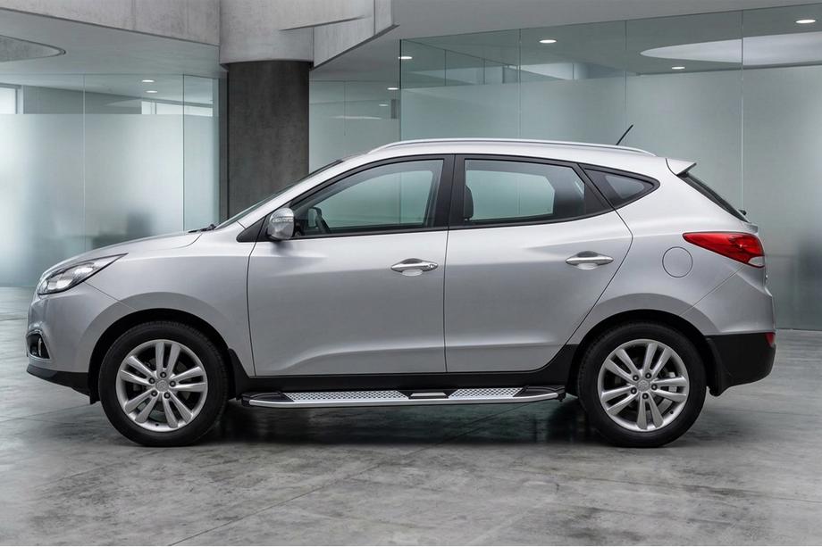 Hyundai IX-35 2010–2015 Boční nášlapy Mevsim Grey (2 ks, hliník) Fotografie 1