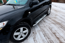 Hyundai Santa Fe 2 2006–2012 Boční nášlapy Mevsim Grey (2 ks, hliník) fotografie 1