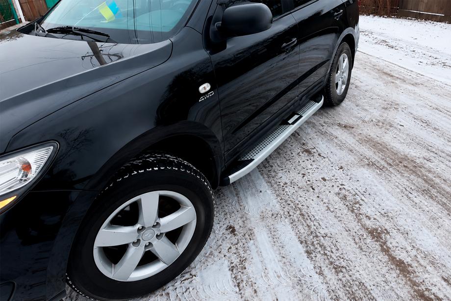 Hyundai Santa Fe 2 2006–2012 Boční nášlapy Mevsim Grey (2 ks, hliník) Image