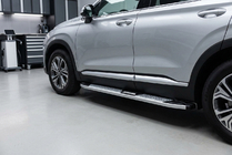 Hyundai Santa Fe 4 2018–2023 Boční nášlapy Mevsim Grey (2 ks, hliník) fotografie 1
