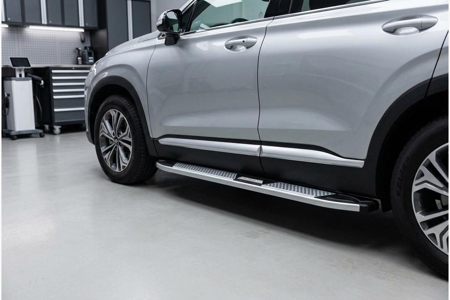 Hyundai Santa Fe 4 2018–2023 Boční nášlapy Mevsim Grey (2 ks, hliník) Image