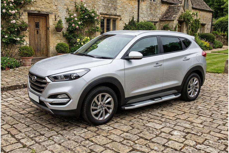 Hyundai Tucson TL 2016–2021 Boční nášlapy Mevsim Grey (2 ks, hliník) Image