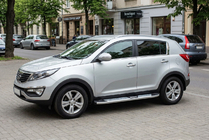 Kia Sportage 2010–2015 Boční nášlapy Mevsim Grey (2 ks, hliník) fotografie 1