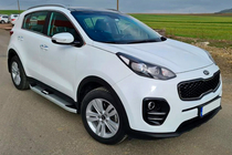 Kia Sportage 2015–2021 Boční nášlapy Mevsim Grey (2 ks, hliník) fotografie 4