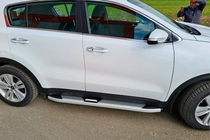 Kia Sportage 2015–2021 Boční nášlapy Mevsim Grey (2 ks, hliník) fotografie 6