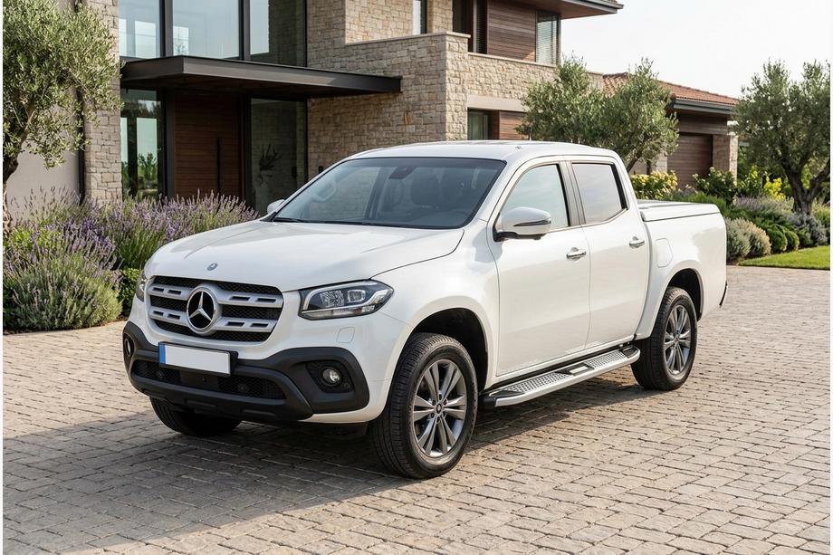 Mercedes X-Class 2017–2020 Boční nášlapy Mevsim Grey (2 ks, hliník) Image