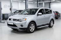 Mitsubishi Outlander 2006–2012 Boční nášlapy Mevsim Grey (2 ks, hliník) fotografie 1