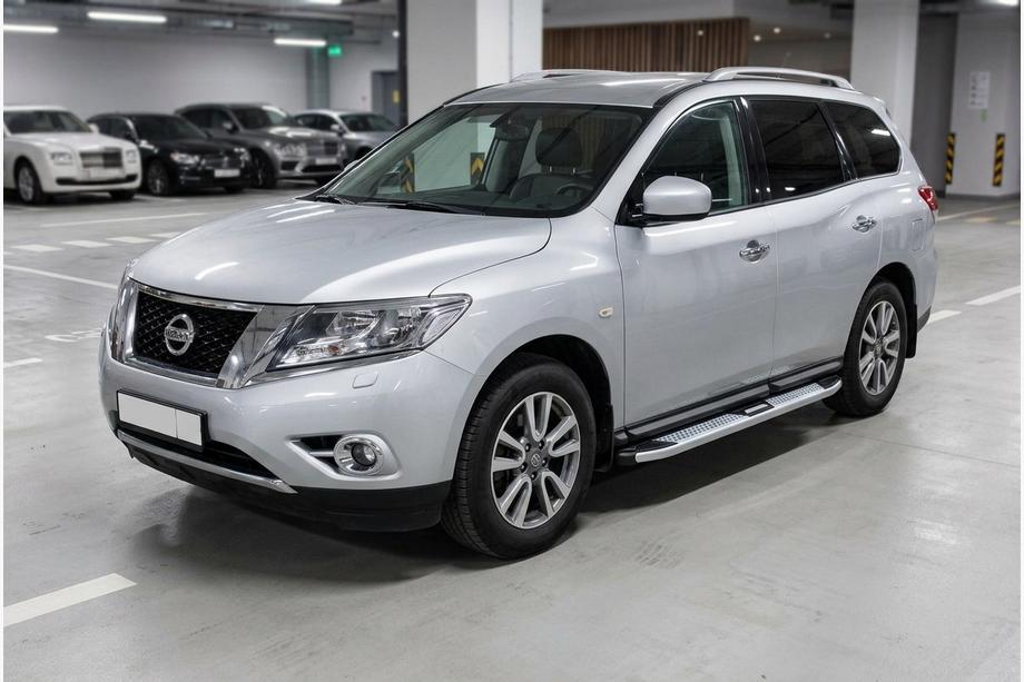 Nissan Pathfinder R52 2012–2021 Boční nášlapy Mevsim Grey (2 ks, hliník) Fotografie 1