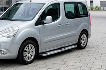 Peugeot Partner Tepee 2008–2018 Boční nášlapy Mevsim Grey (2 ks, hliník) fotografie 1