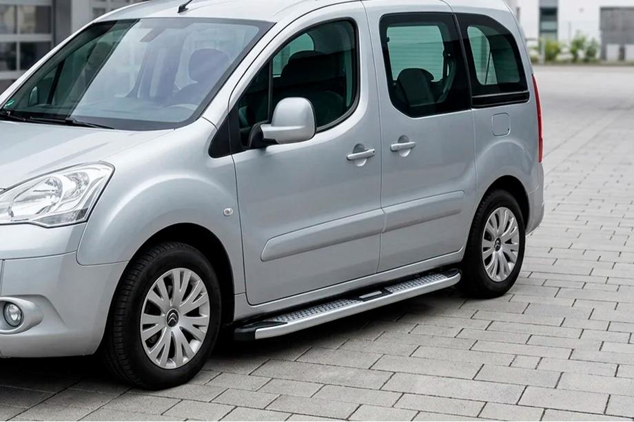 Peugeot Partner Tepee 2008–2018 Boční nášlapy Mevsim Grey (2 ks, hliník) Image