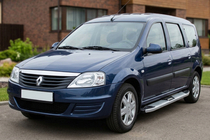 Renault Logan MCV 2005–2013 Boční nášlapy Mevsim Grey (2 ks, hliník) fotografie 1
