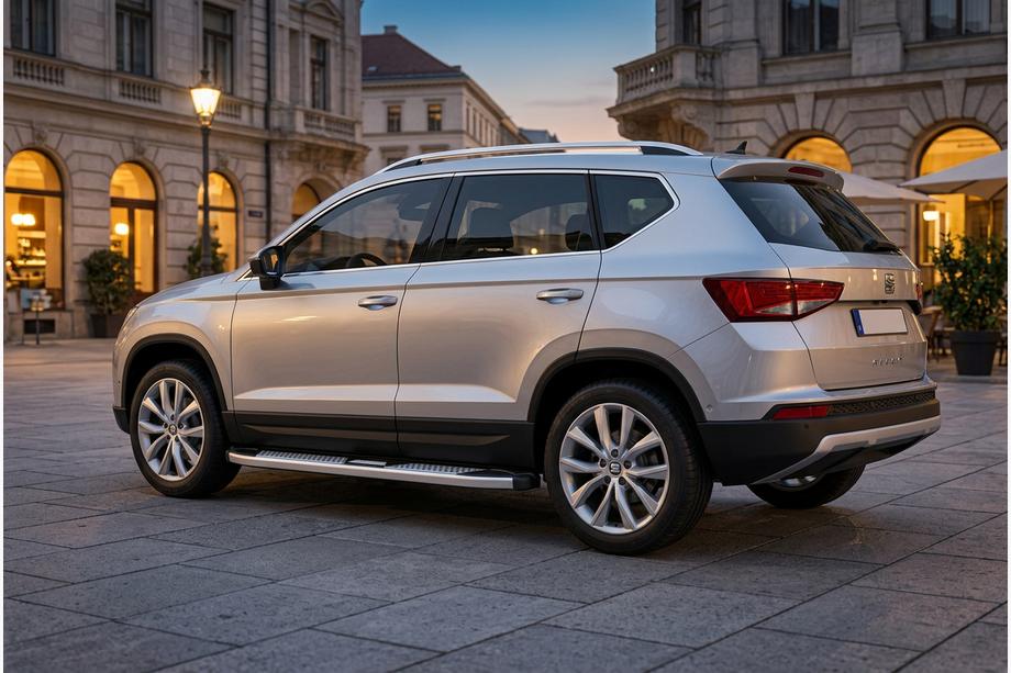 Seat Ateca 2016– Boční nášlapy Mevsim Grey (2 ks, hliník) Image