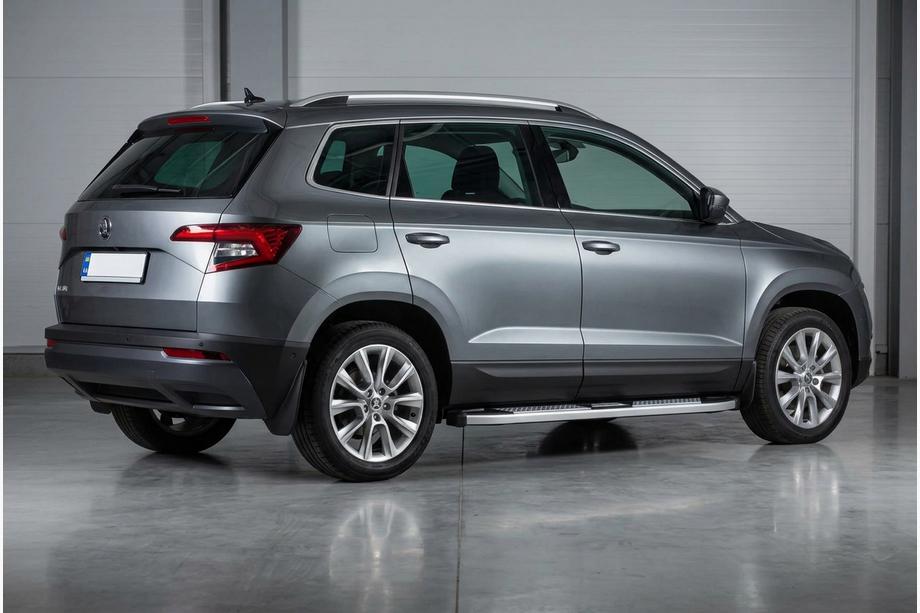 Skoda Karoq 2018– Boční nášlapy Mevsim Grey (2 ks, hliník) Image