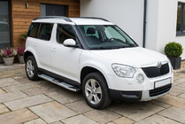 Skoda Yeti 2009–2017 Boční nášlapy Mevsim Grey (2 ks, hliník) fotografie 1
