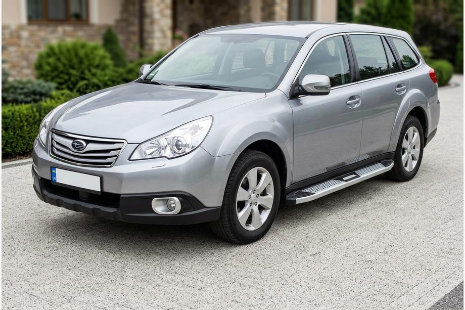 Subaru Outback 2009–2014 Boční nášlapy Mevsim Grey (2 ks, hliník) Fotografie 1