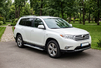 Toyota Highlander 2008–2013 Boční nášlapy Mevsim Grey (2 ks, hliník) fotografie 1