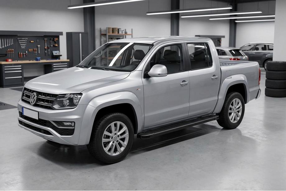 Volkswagen Amarok 2010–2022 Boční nášlapy Maya V2 Black (2 ks, hliník) Image