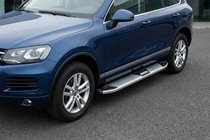 Porsche Cayenne 2003–2010 Boční nášlapy Mevsim Grey (2 ks, hliník) fotografie 1