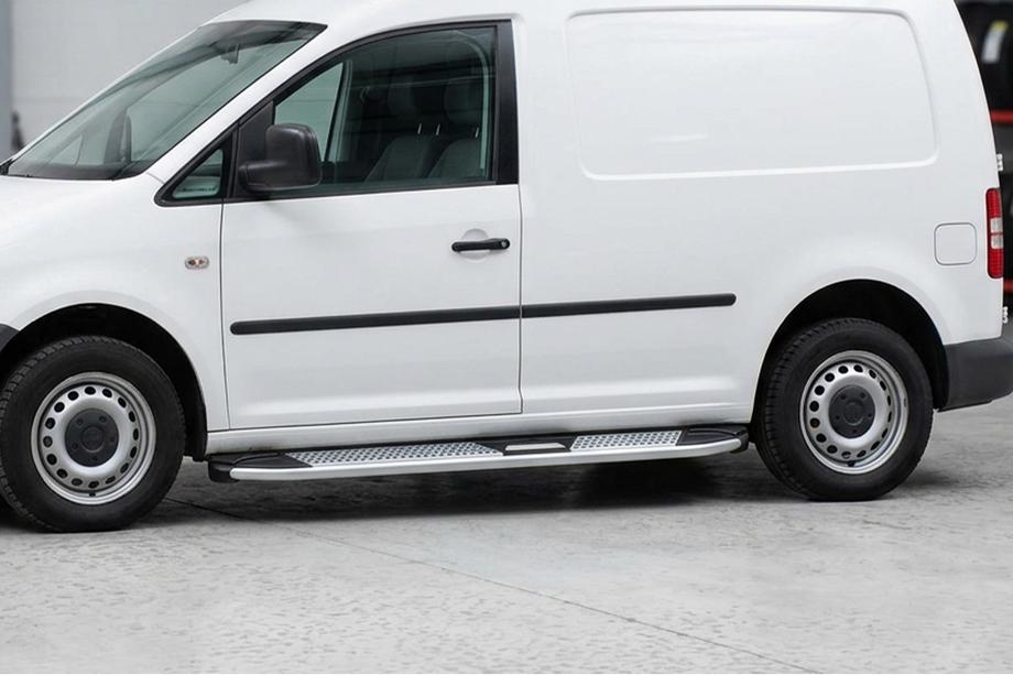 Volkswagen Caddy 2010–2015 Boční nášlapy Mevsim Grey (2 ks, hliník) Maxi (dlouhý rozvor) Image