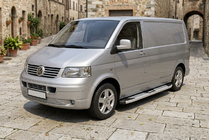 Volkswagen T5 Multivan 2003–2010 Boční nášlapy Mevsim Grey (2 ks, hliník) dlouhý rozvor fotografie 1