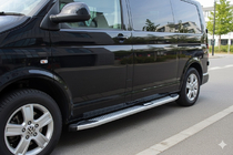 Volkswagen T5 Caravelle 2004–2010 Boční nášlapy Mevsim Grey (2 ks, hliník) fotografie 3