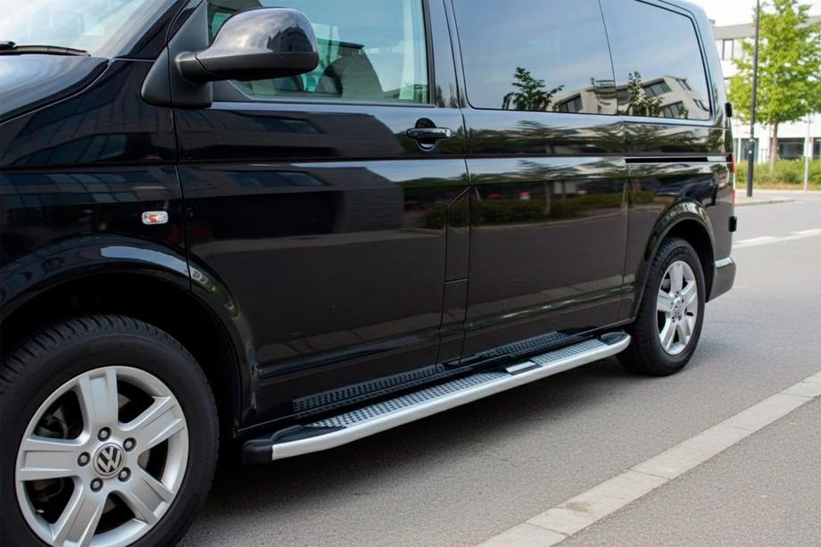 Volkswagen T5 2010–2015 Boční nášlapy Mevsim Grey (2 ks, hliník) krátký rozvor Image