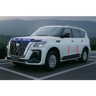 Ochranné lišty dveří (4 ks, černé) Nissan Armada 2016–2024 fotografie 3