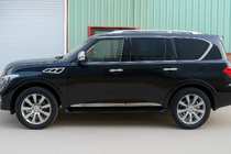 Nissan Armada 2016–2024 Dveřní lišty (4 ks, chrom) fotografie 3