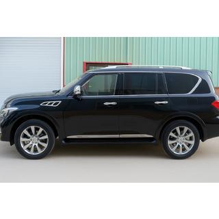 Dveřní lišty (4 ks, chrom) Nissan Armada 2016–2024 fotografie 3