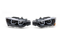 BMW řada 3 F30/F31 2012–2019 Přední xenonové světlomety s LED obrysovým světlem 2012-2015 (2 ks) Černá fotografie 1