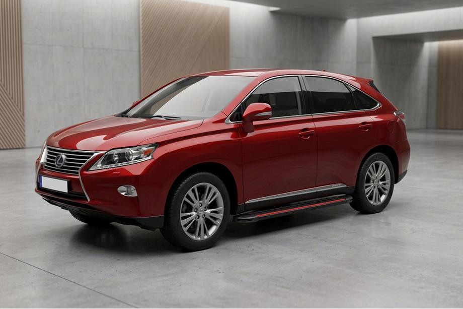 Lexus RX 2009–2015 Boční nášlapy Maya Red (2 ks, hliník) Image