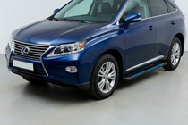 Lexus RX 2009–2015 Boční nášlapy Maya Blue (2 ks, hliník) fotografie 1