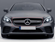 Mercedes C-Class W205 2014–2021 Přední maska chladiče AMG Silver (pro Avantgarde/AMG-Line/C43 AMG) fotografie 1