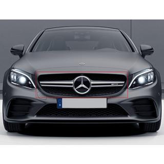 Přední maska chladiče AMG Silver (pro Avantgarde/AMG-Line/C43 AMG) Mercedes C-Class W205 2014–2021 fotografie 1