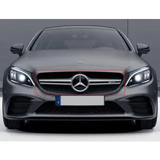Přední maska chladiče AMG Silver (pro Avantgarde/AMG-Line/C43 AMG) fotografie 1