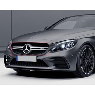Přední maska chladiče AMG Silver (pro Avantgarde/AMG-Line/C43 AMG) Mercedes C-Class W205 2014–2021 fotografie 3
