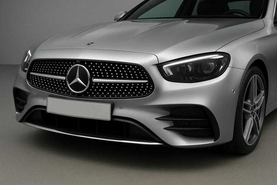 Mercedes E-class W213 2016–2023 Přední maska chladiče Diamond Silver (AMG Line, 2020+) Image